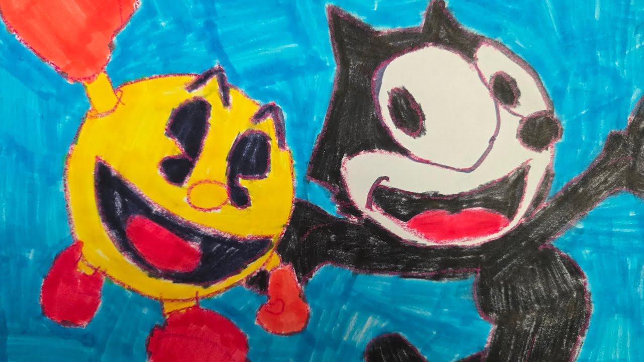 Pac-Man vs Felix The Cat. Epic Rap Battles Of Series And Movies Season 4.