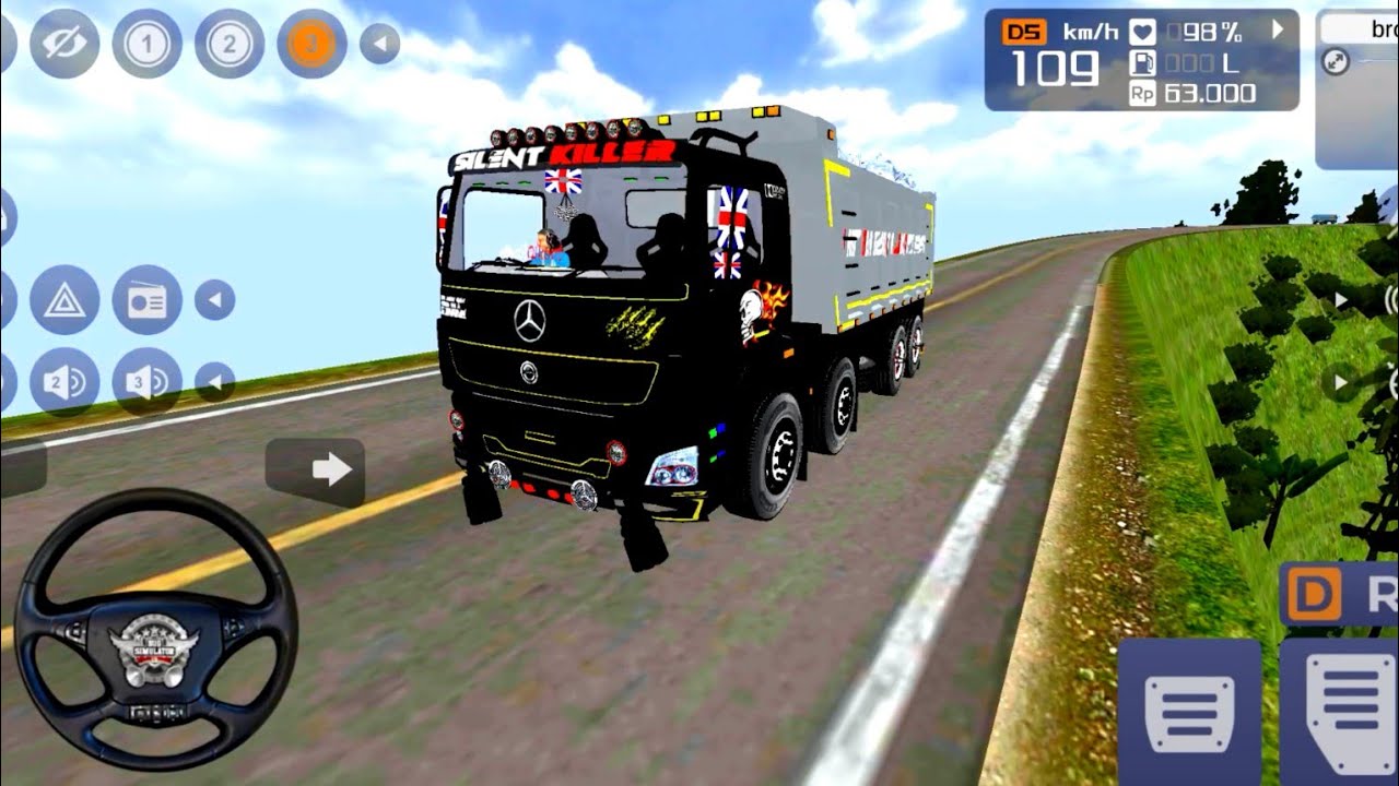 😱 BHARAT BENZ STONES MATERIALS TRANSPORT ✅| DEADLY OFF-ROAD MAP MODS 🗾 BUSSID 2026