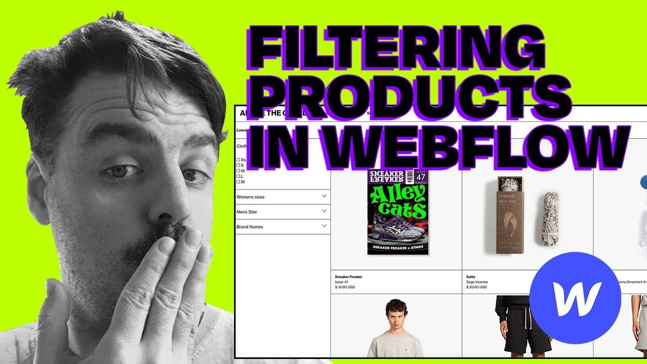 filtering products in Webflow