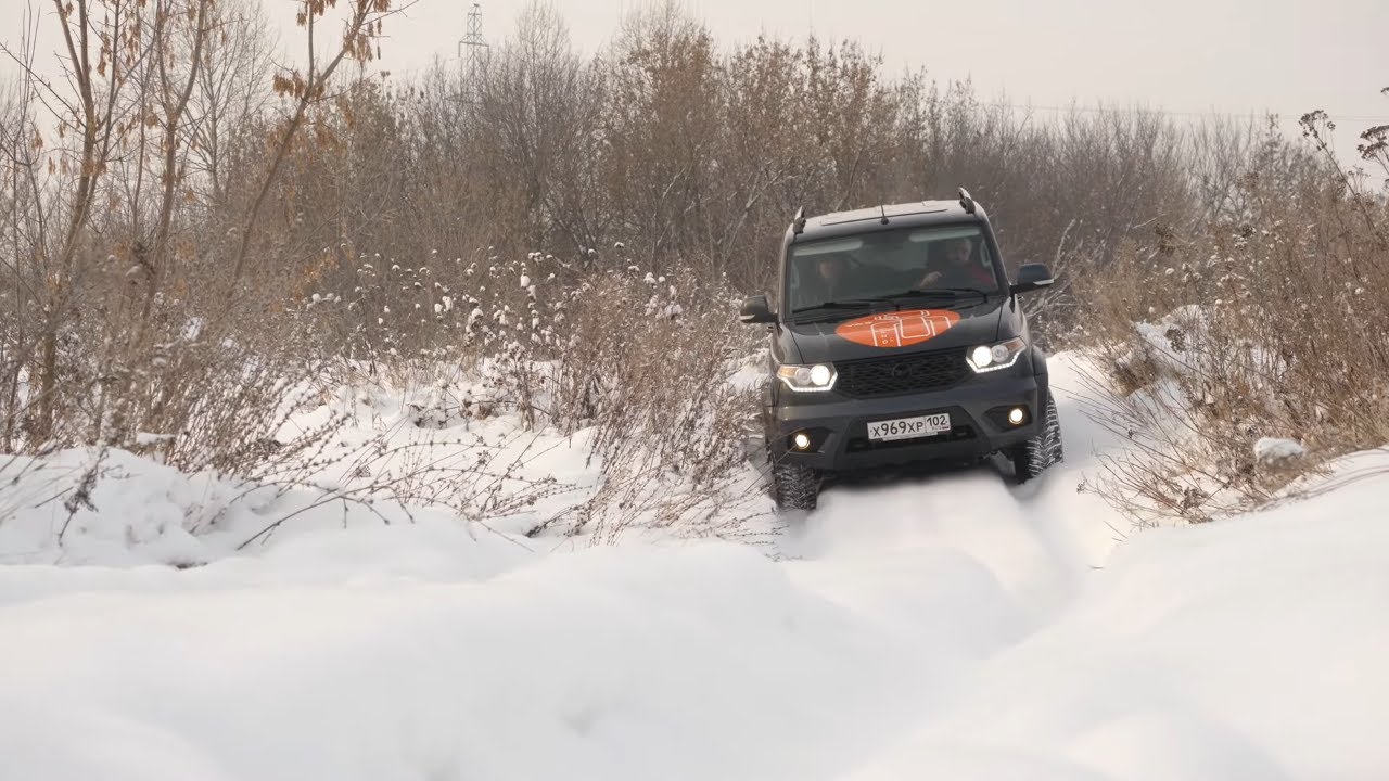 УАЗ Patriot с АКПП. Зимний тест-драйв УАЗ Патриот с автоматом. Оффроуд в снегу.