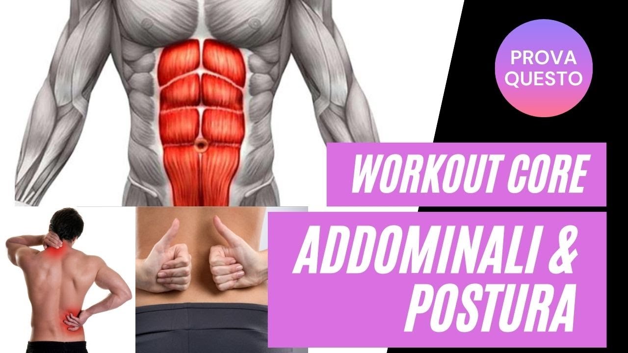 ADDOMINALI SCHEDA GRATUITA: WORKOUT COMPLETO SPIEGATO | Ideale per MAL DI SCHIENA