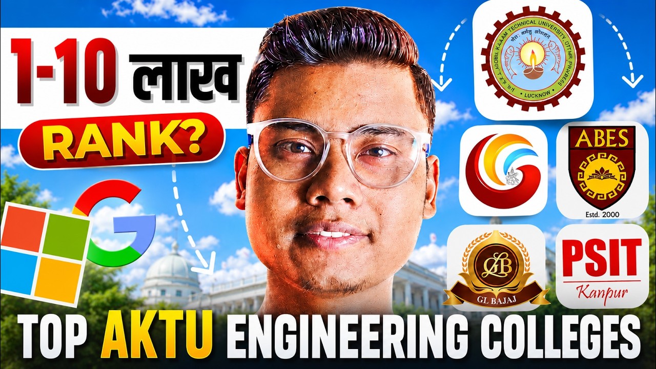 Top AKTU Engineering Colleges for CSE 🔥 1-10 Lakh Rank | Easy Admission & Best Placements 2026