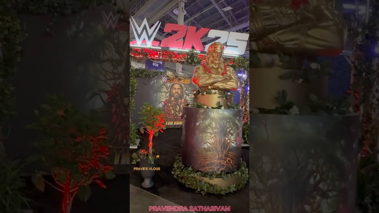 WWE 2K25 EXPERIENCE AT WWE FANWORLD ☝️🤩# romanreigns #tribalchief #wwe #romanreings  #bloodline