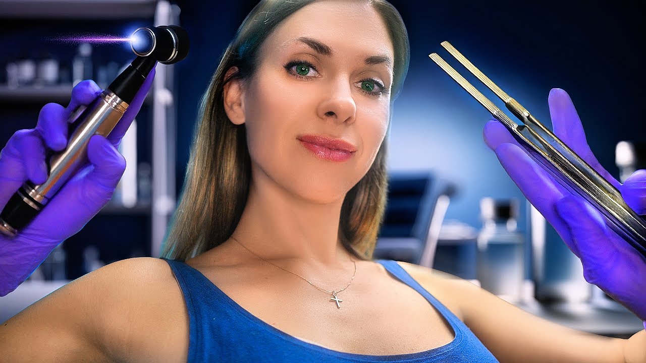ASMR Deep ear exam, asmr otoscope, EAR to Ear cleaning for SLEEP, Personal Attention roleplay