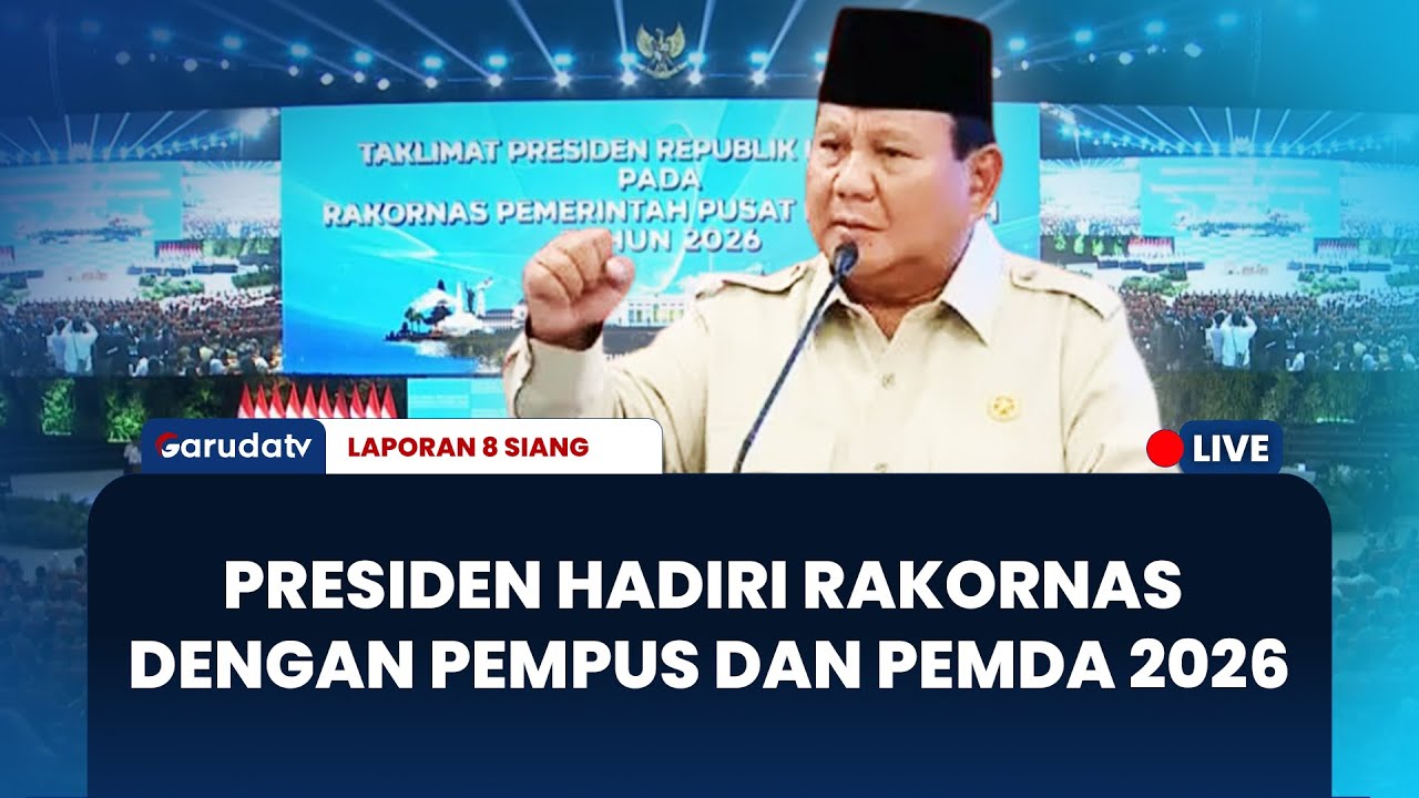 Presiden Prabowo Buka Rakornas 2026, Guna Perkuat Sinergi Pemerintah Pusat dan Daerah