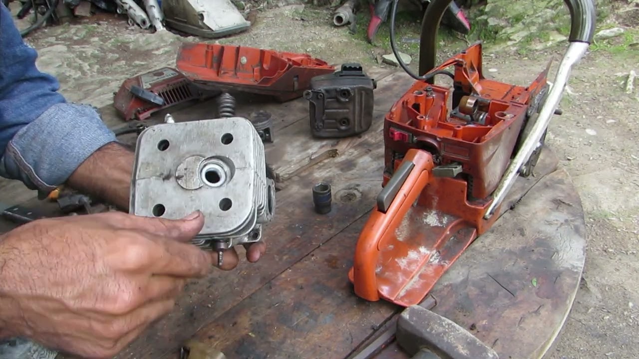 motosierra Husqvarna 394 xp con hace mucho tiempo que estaba arrumada parte 1