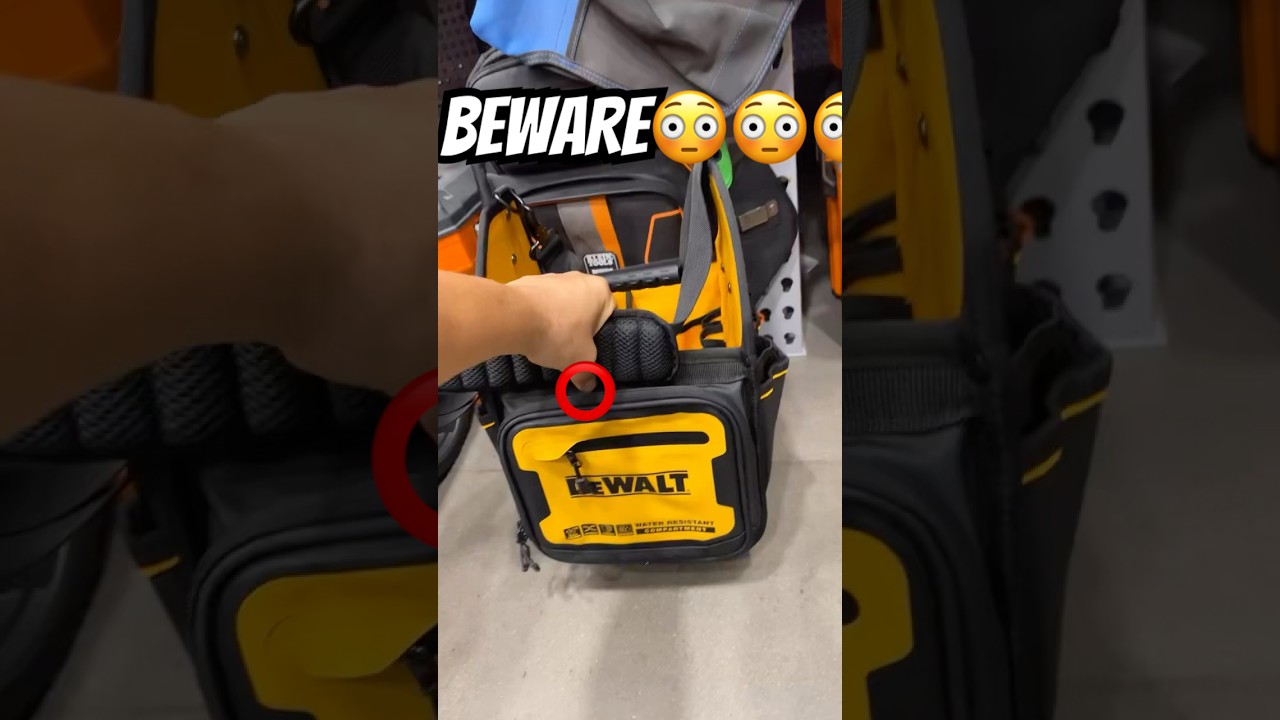 DO NOT BUY DeWALT TOOL BAG TIL YOU SEE THIS 😳