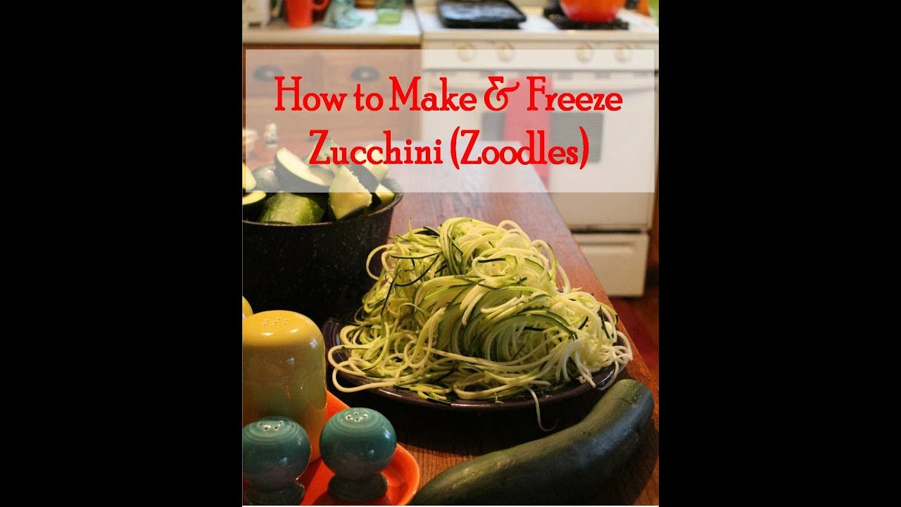Как закрутить спирали и заморозить лапшу из цуккини (зудлс)
