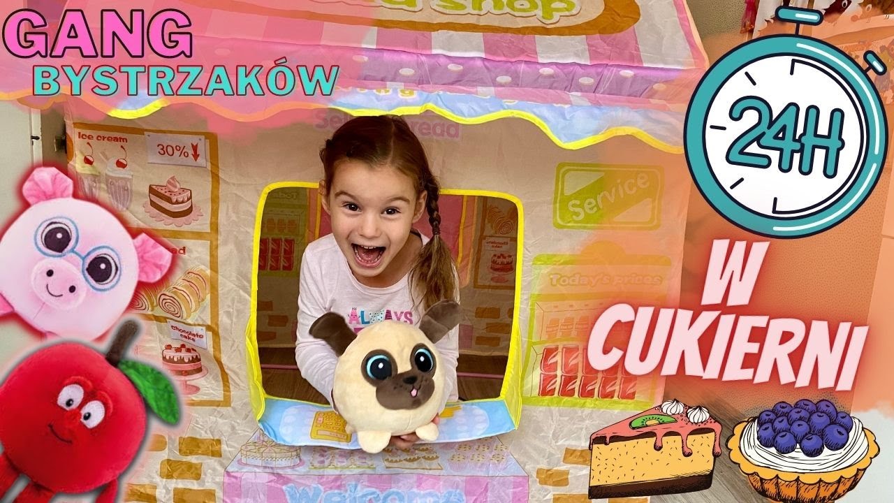 24h w cukierni z Gangiem Bystrzaków🐷🐶🍎 Challenge