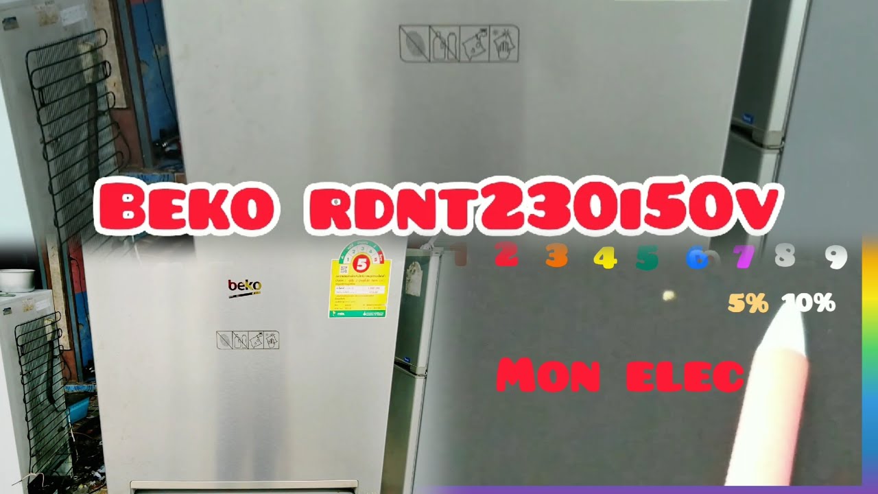 beko rdnt230l50v ซ่อมตู้เย็นสองประตู สองอาการ ไม่เย็นและชั้นล่างเย็นน้อย ep.2