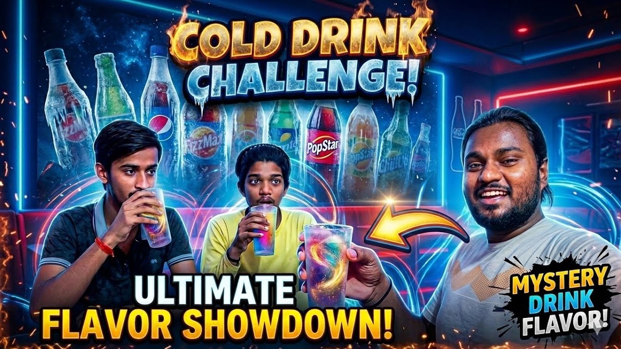 The Ultimate COLD DRINK Challenge! (Can They Guess The Flavor?) — [Sabse best aur simple]