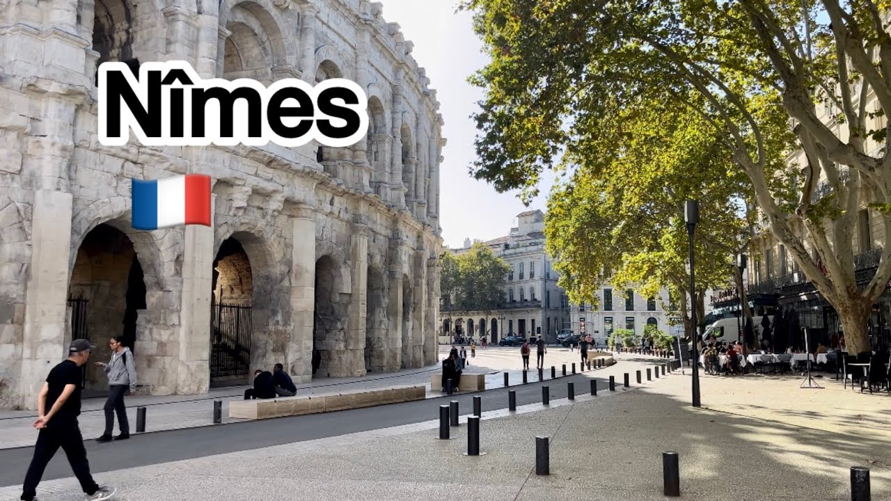 Nîmes 🇫🇷, France’s little Rome, Walking Tour 4K 60fps, October 31, 2024 City Walk