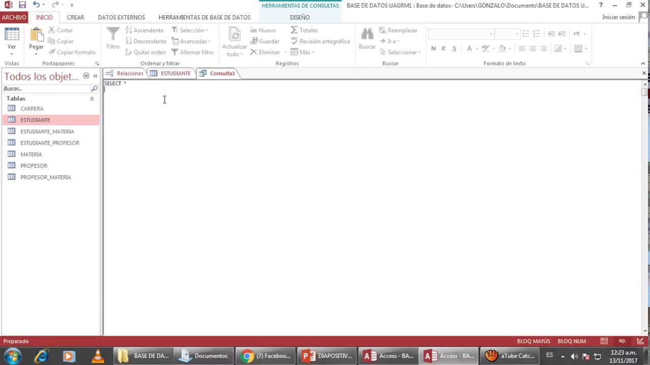 CONSULTAS BASICAS DE SQL EN ACCESS