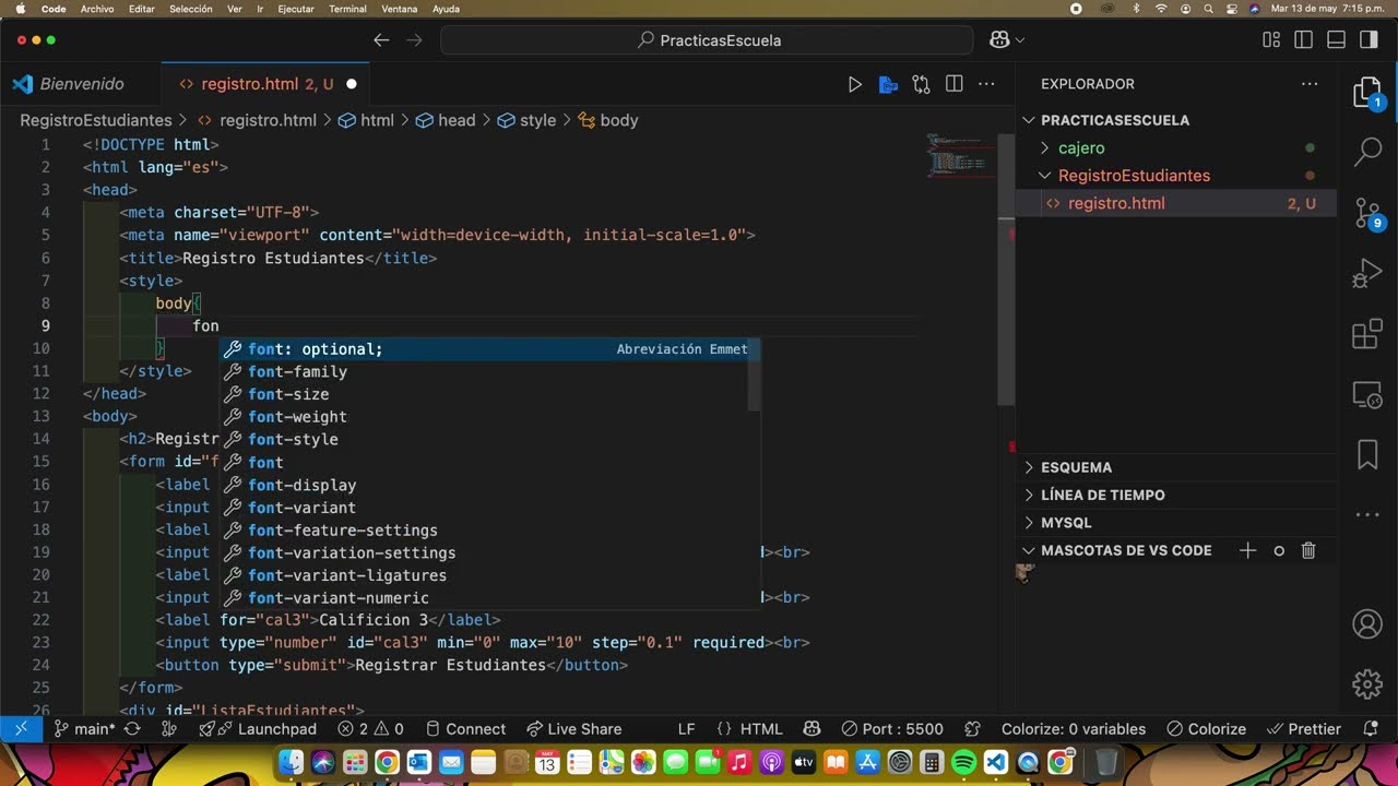 Aprende JavaScript Creando un Registro de Estudiantes | Proyecto Nivel Medio con HTML + JS video 4