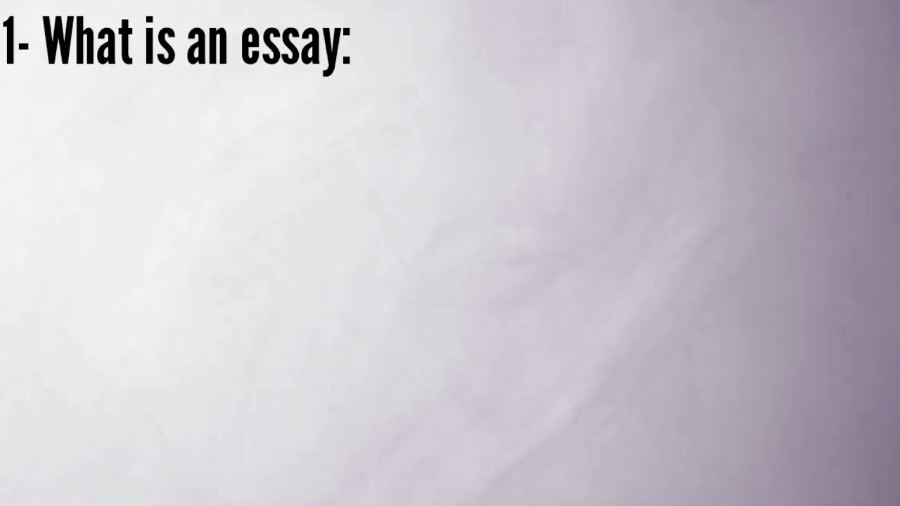 Exploring the essay: A review - اهم مكونات المقال