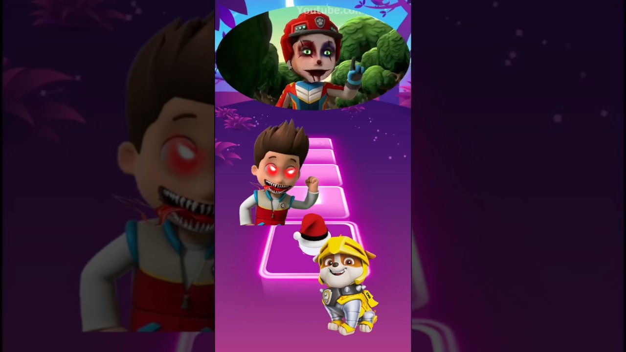 Paw Patrol Scary Ryder vs Rubble Coffin Dance Cover #tileshop #coffindance #pawpatrol