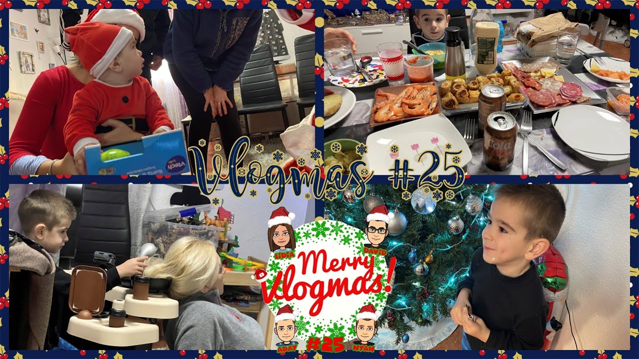 ❄️Vlogmas#25❄️VIENE PAPA NOEL a CASA🎅ADAY reparte el DINERO💵NO se ARRANCA🐈‍⬛Al FINAL a CAIDO😷
