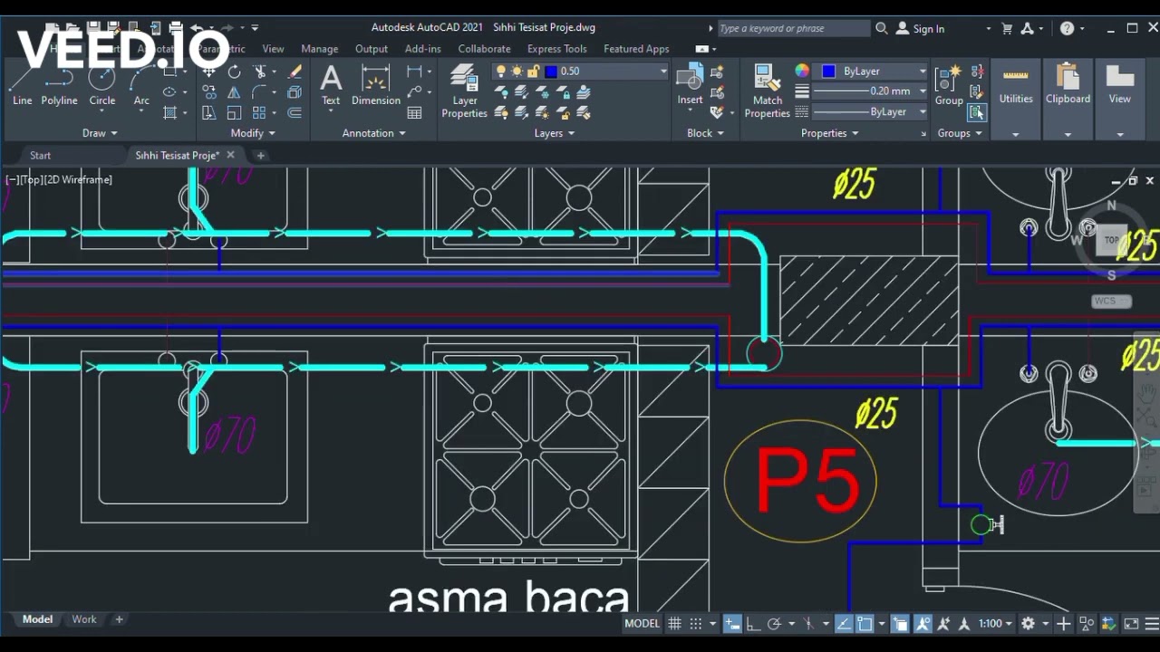Simple Plumbing Quantity// Sıhhi Tesisat Metrajı