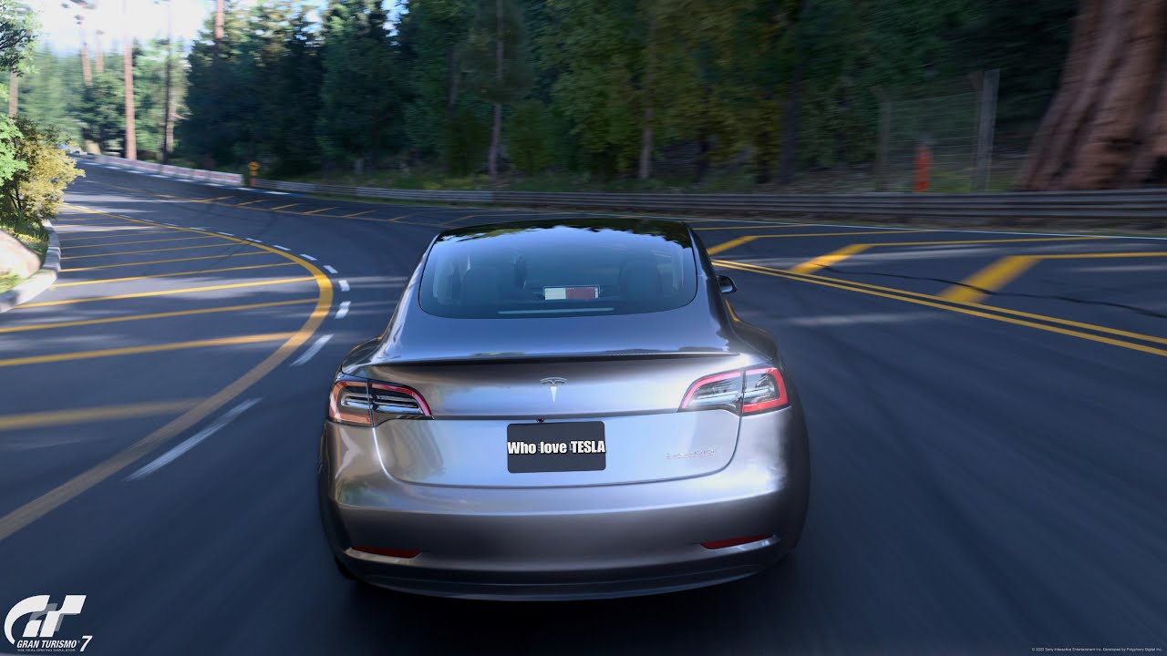 Gran Turismo 7 | Tesla Model 3 Performance '23 - Trial Mountain Circuit [4KPS5]
