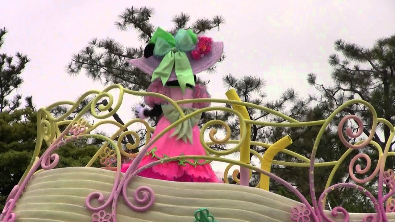 イースターミキミニラブラブ♪ミッキー膝まづいてchu♪