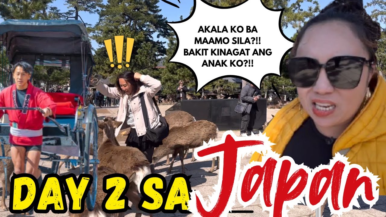 KINAGAT AT NAHILA NG SIKA DEER 🦌 NG NARA PARK?!😣 VIRAL NA TRADITIONAL MOCHI MAKING+HUMAN RICKSHAW?!