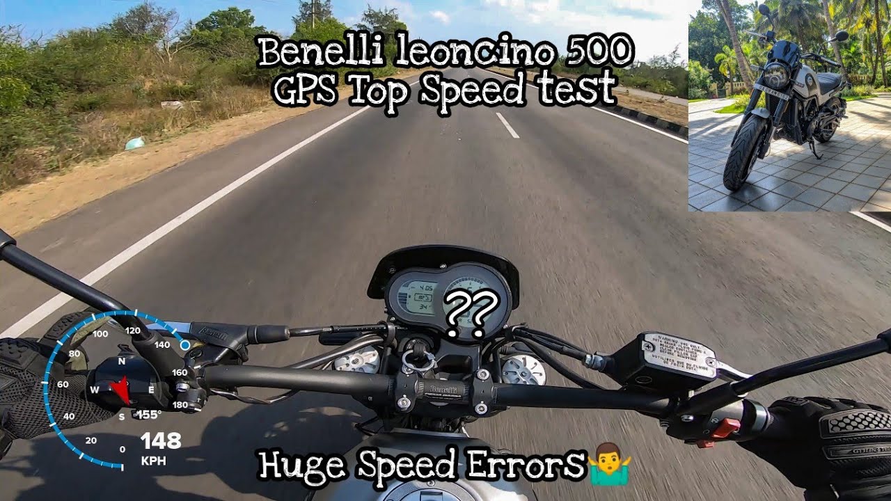 Benelli Leoncino 500 GPS Top Speed Test | Leoncino 500 Speedometer Error | GoPro GPS Top Speed Test
