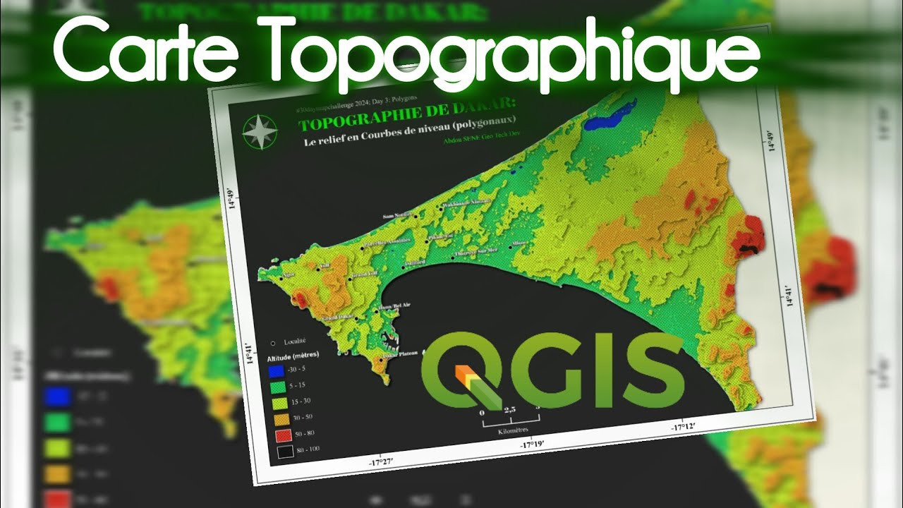 QGIS - Carte Topographique (Belle) [ #30daymapchallenge ]