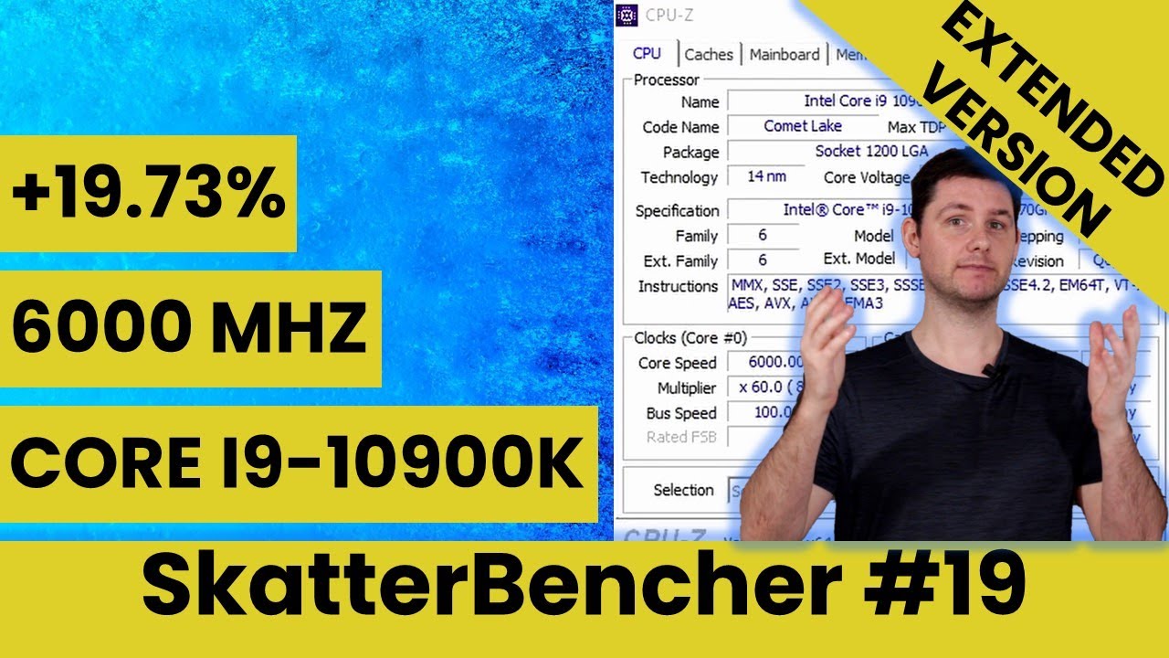 BIOS Explained: Core i9-10900K Overclocked to 6G With Intel Cryo | SkatterBencher #19 Extended