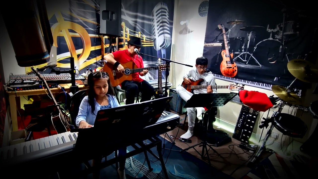 Cover - Hotel California - Mei Piano 6 years old, Antony -Bass