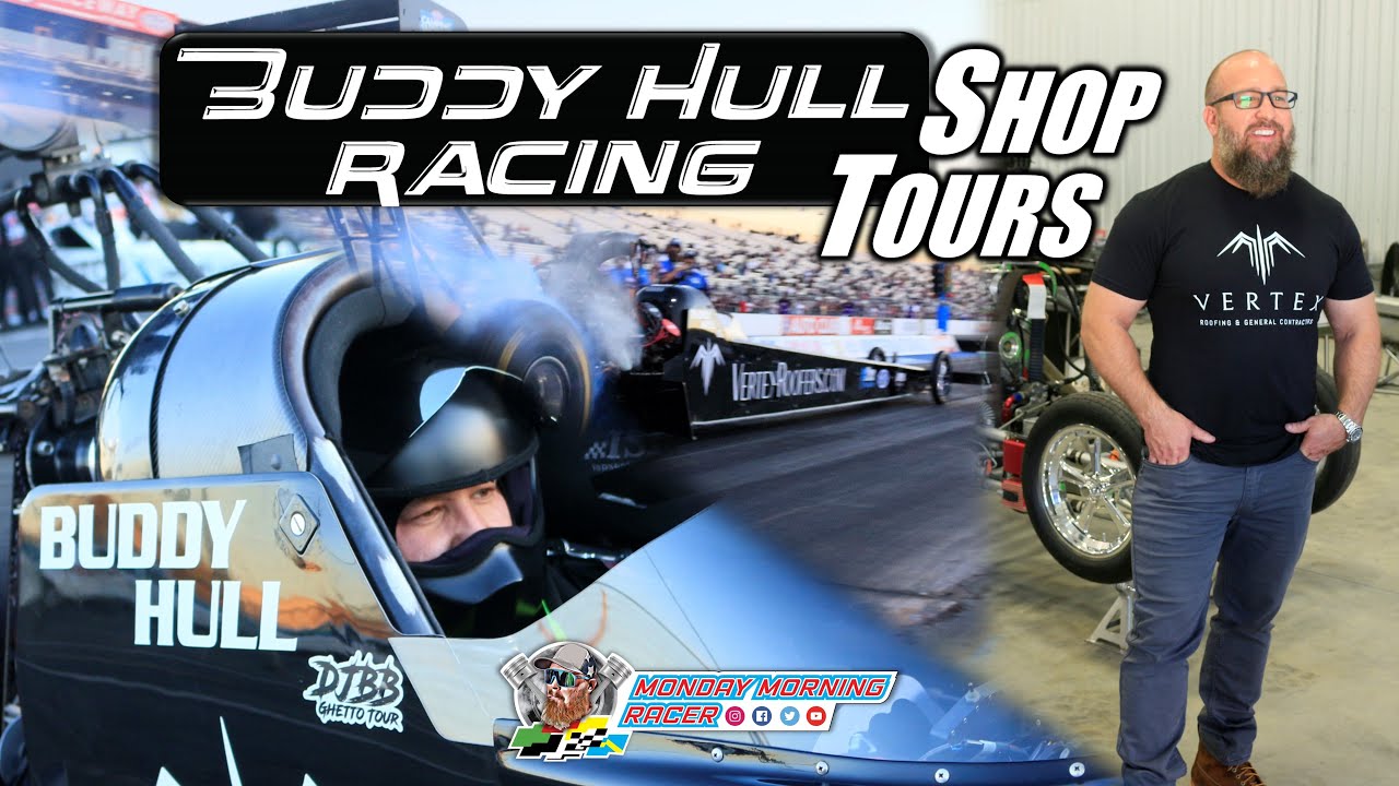 Команда Buddy Hull Racing NHRA Top Fuel Drag Racing, экскурсия по магазину от гонщика Monday Morn...