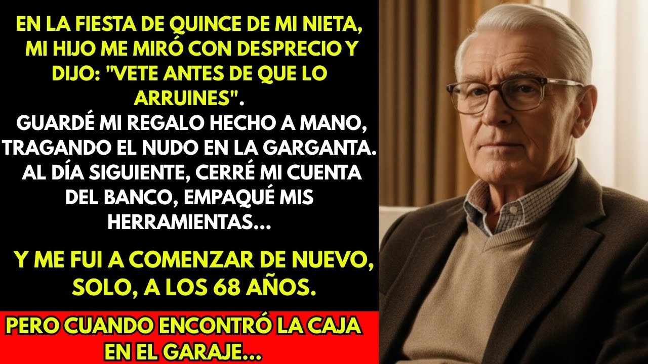 Vete antes de que lo arruines  Mi hijo me dijo, Así que al día siguiente, decidí