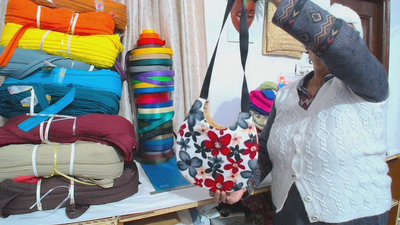 छोटी  खरीदारी छोटा बैग / LEARN TO MAKE A NEW STYLA BAG WITHOUT  A ZIPPER- STEP BY STEP TUTORIAL