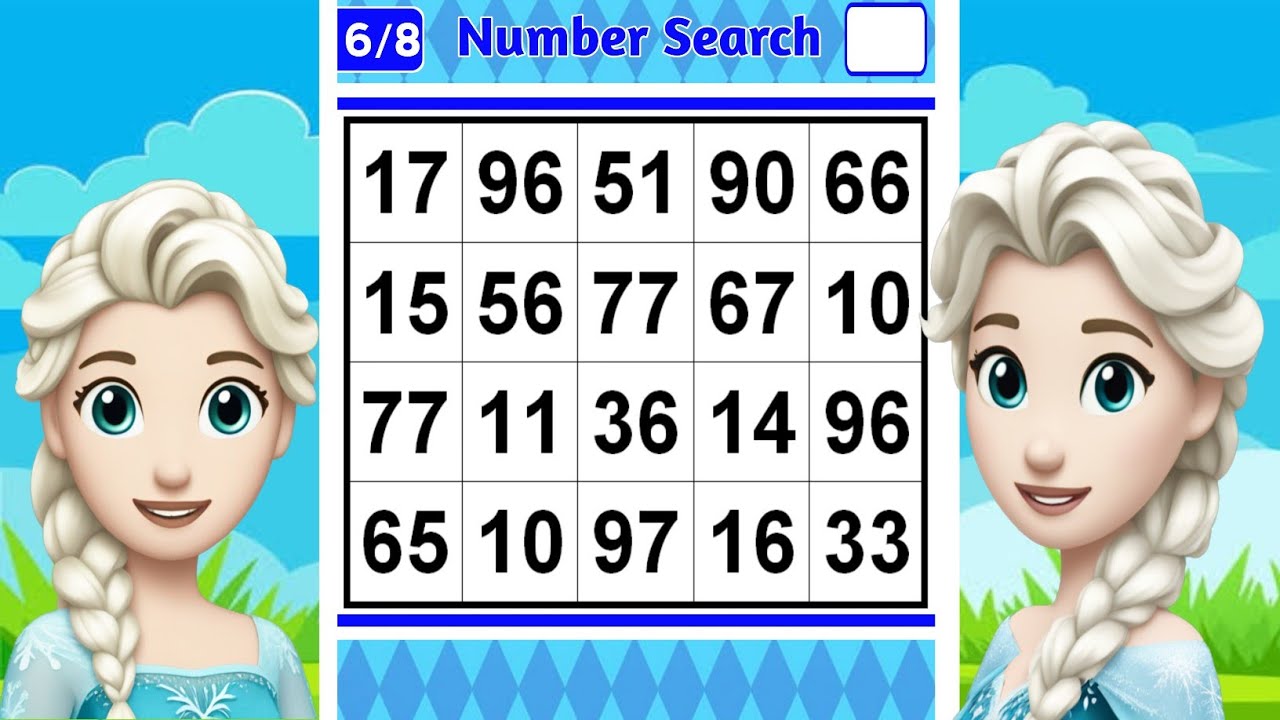 【Number Search】👀  Can Your Brain Handle This Number Puzzle?