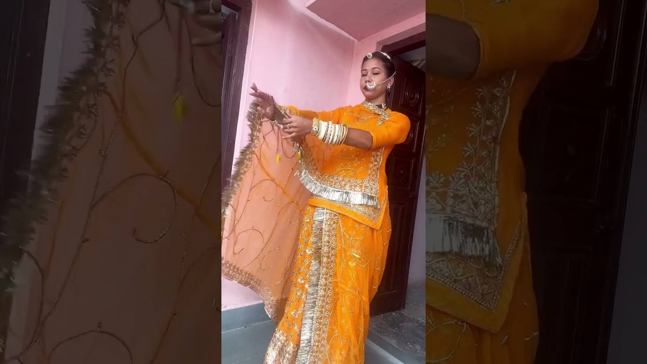 Rajputi dress dupatta draping in easy way 😍||#rajputiposhak #draping #rajputi #dress #viral