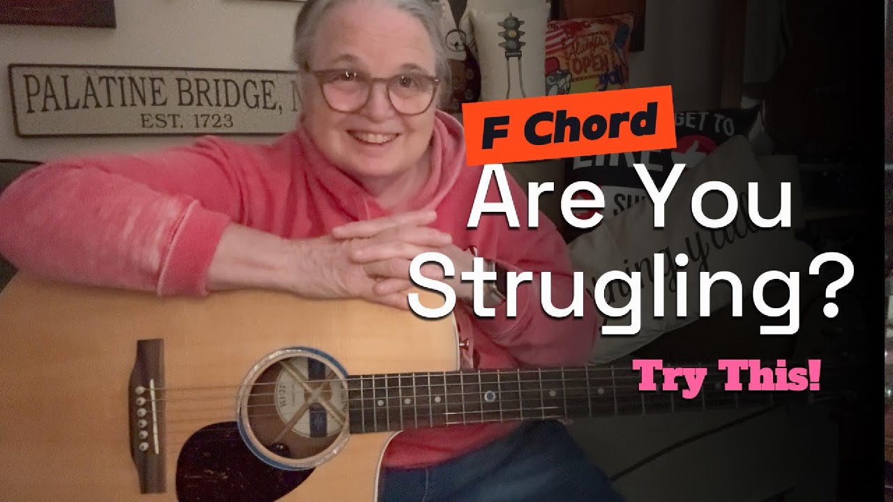 Alternative Approach To An F Chord  ** Roll-Over Method ** Guitar Lesson