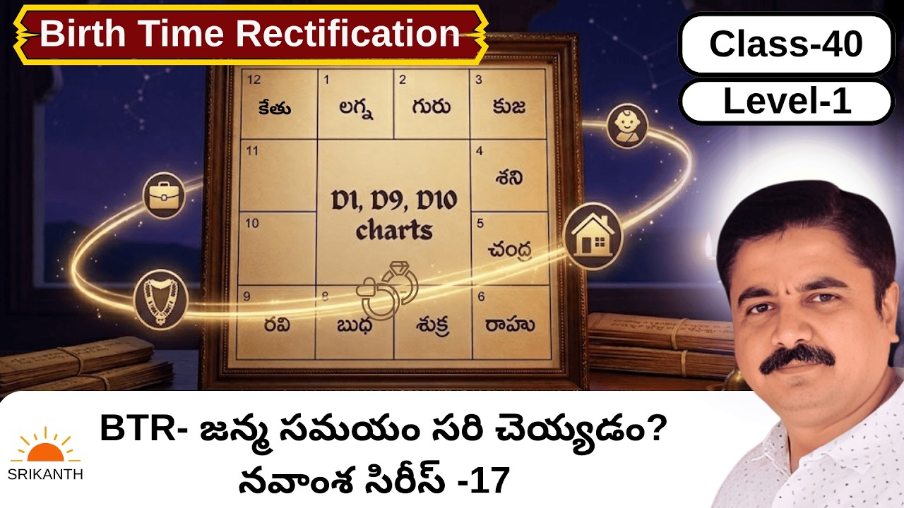 Birth Time Rectification | BTR Astrology Telugu | using D9, D7, D10