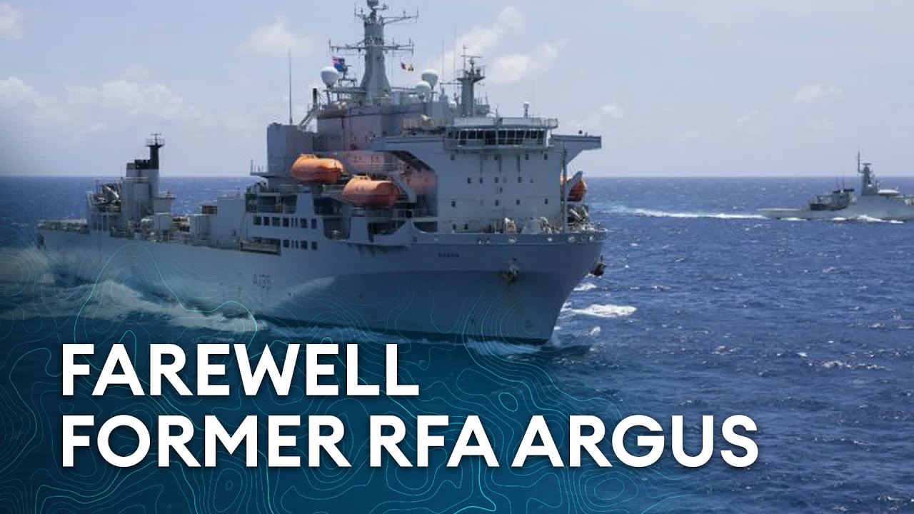 Live | Former RFA Argus sets sail from Portsmouth for the final time