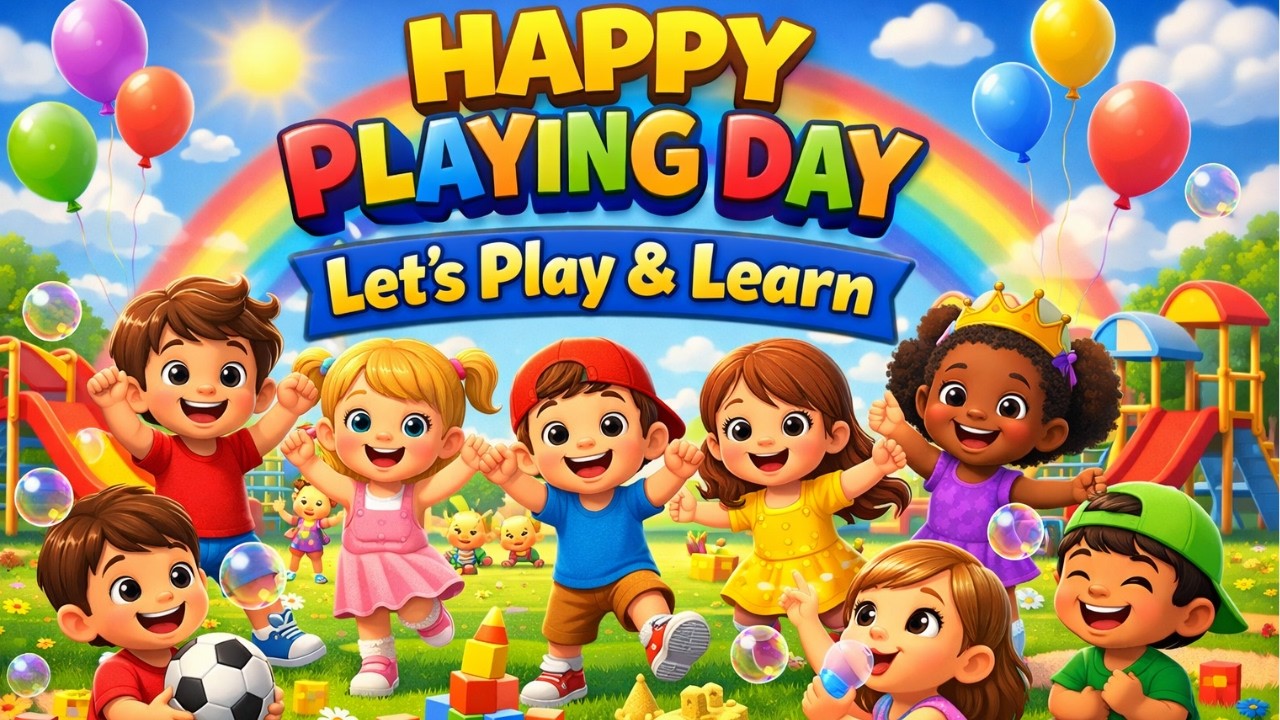 Happy Learning Day 🎒📚 | A Fun & Beautiful Kids Learning Poem 🌈✨