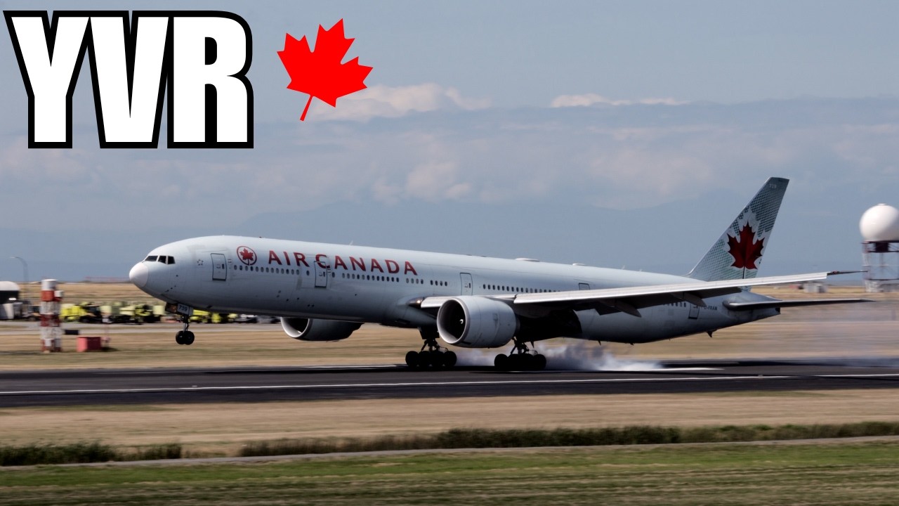 EXCITING Planespotting at YVR 🇨🇦 | Air Canada 777, Air France A350, Japan Air 787, & more in 4K!