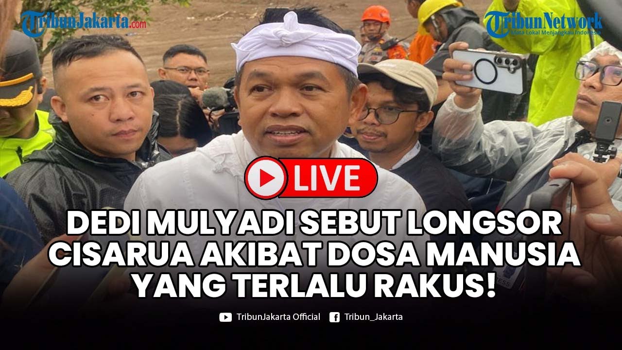🔴LIVE: Dedi Mulyadi Sebut Longsor Cisarua Adalah Dosa Akibat Manusia Terlalu Rakus Eksploitasi Bumi