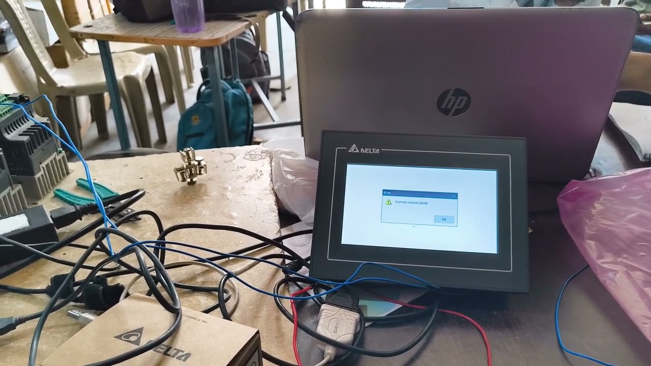 DELTA HMI Upload and download program #Delta #HMI #Hmiprograming #uploading  #Downloading
