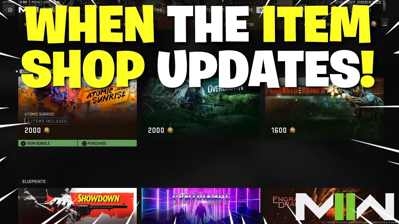 Modern Warfare 2 - When Does The Item Shop UPDATE? Rotation Schedule For MW2 & Warzone 2 Item Store!