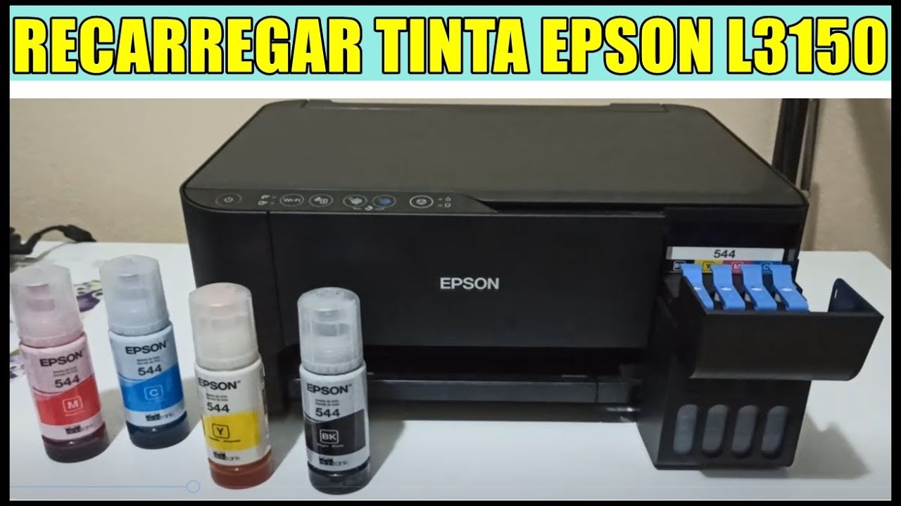 TUTORIAL COMPLETO PARA RECARREGAR A TINTA DA IMPRESSORA EPSON ECOTANK L3150