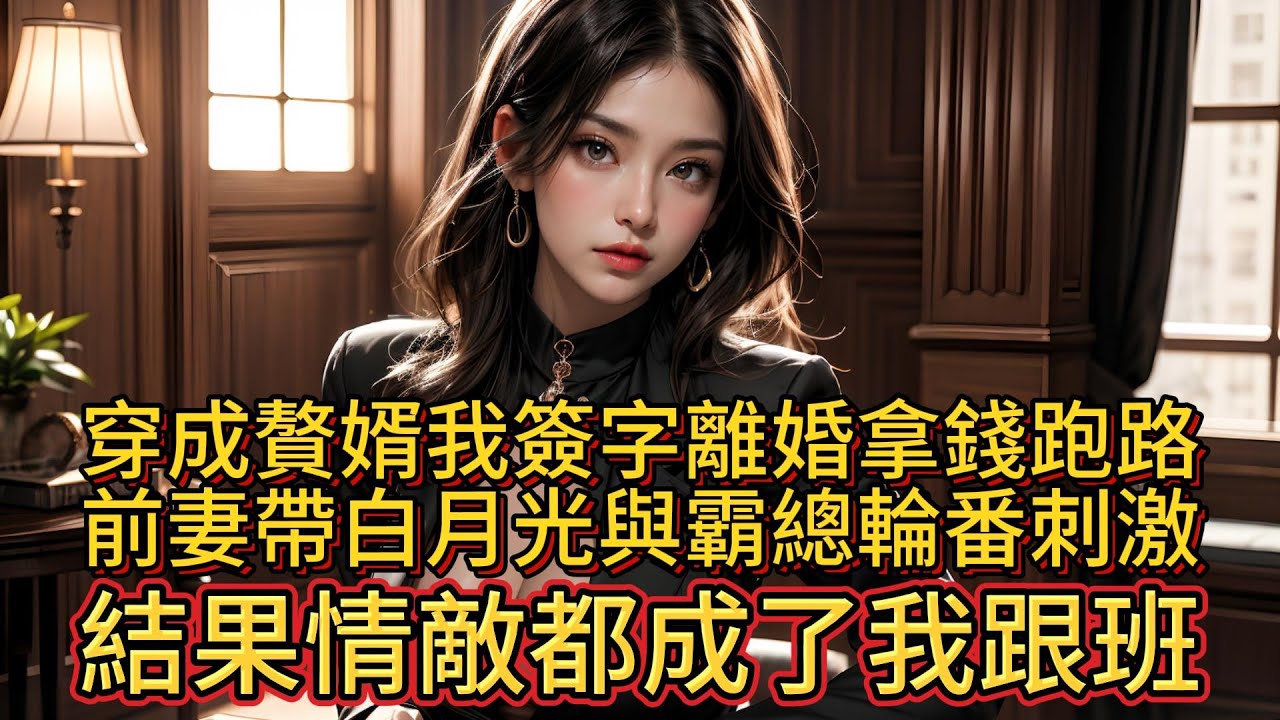 穿成贅婿我簽字離婚拿錢跑路，前妻帶白月光與霸總輪番刺激，結果情敵都成了我跟班。