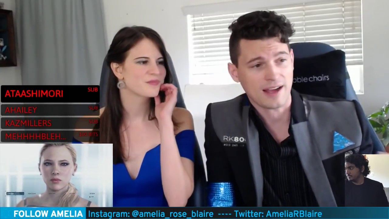 Bryan Dechart plays {RED CONNOR} Stream #5 // Detroit: Become Human with Amelia Rose Blaire 