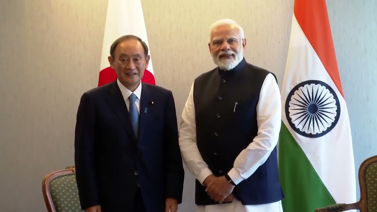 PM Modi meets former Japanese PM Yoshihide Suga