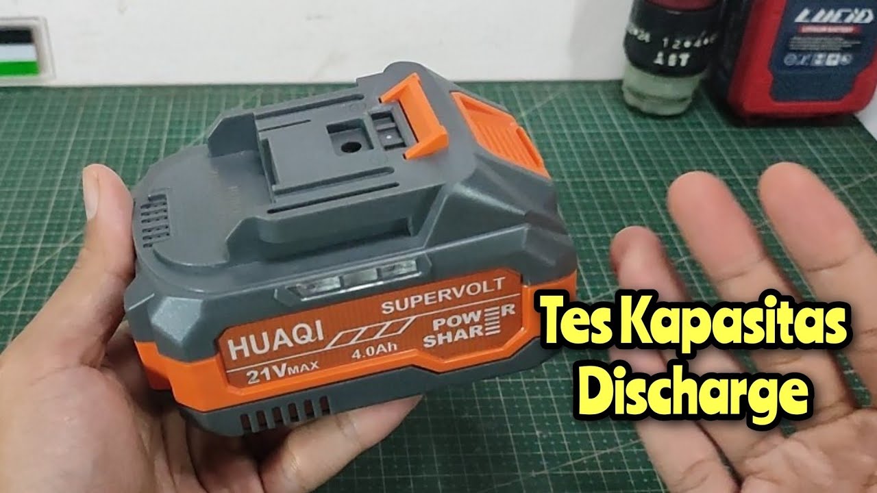 Tes Kapasitas Baterai Huaqi 18650 10cell LXT 21v