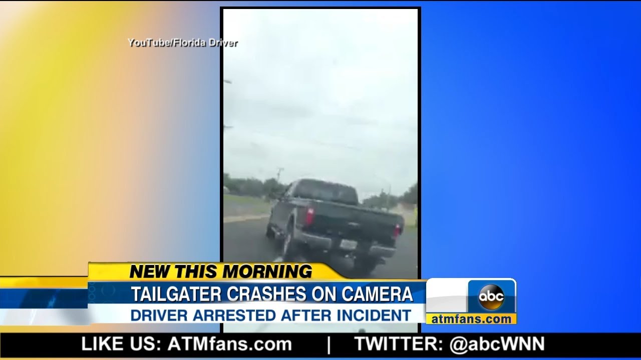 Road Rage Truck Driver Gets in Accident