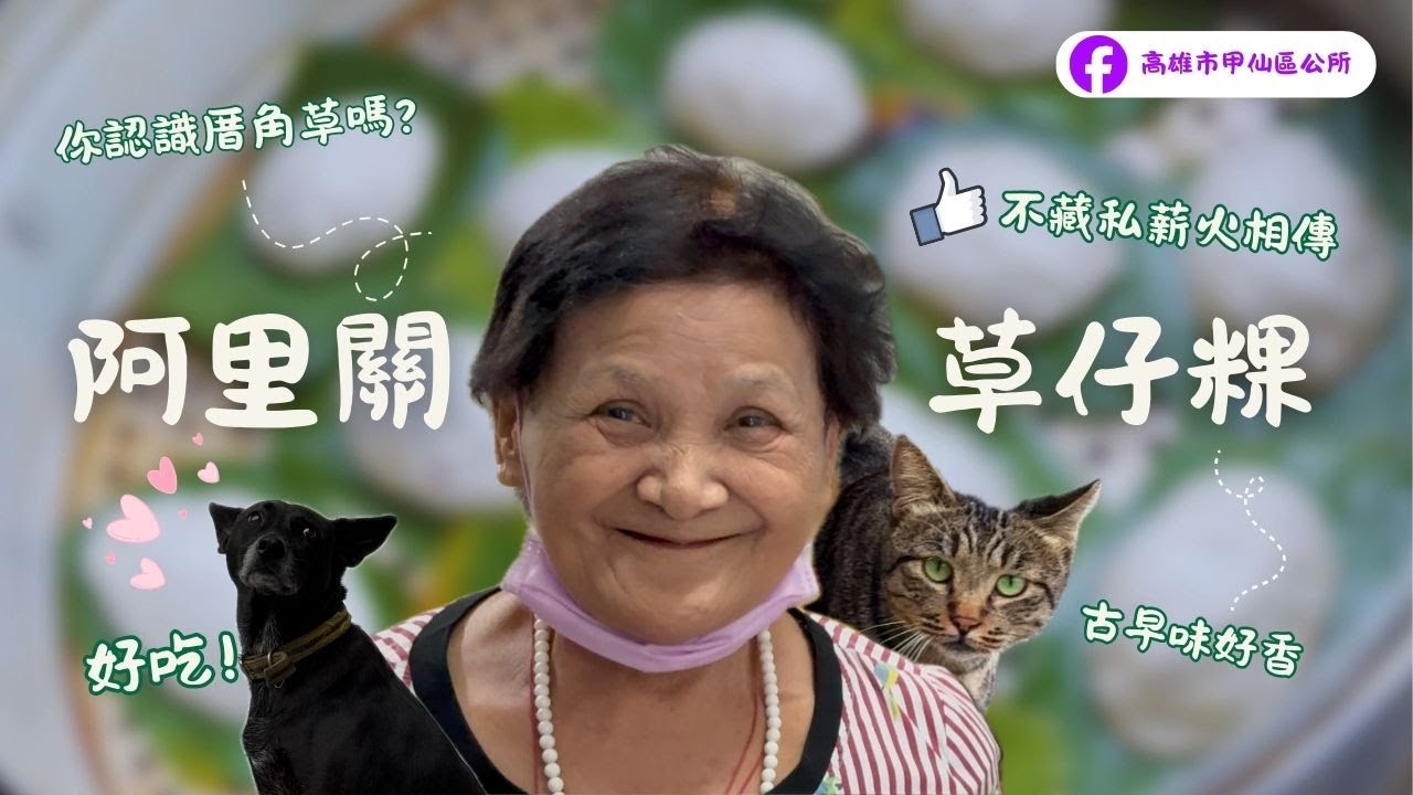 【高雄市甲仙區公所】古早味草仔粿製程大公開!一日早仔粿體驗，阿嬤不私藏薪火相傳