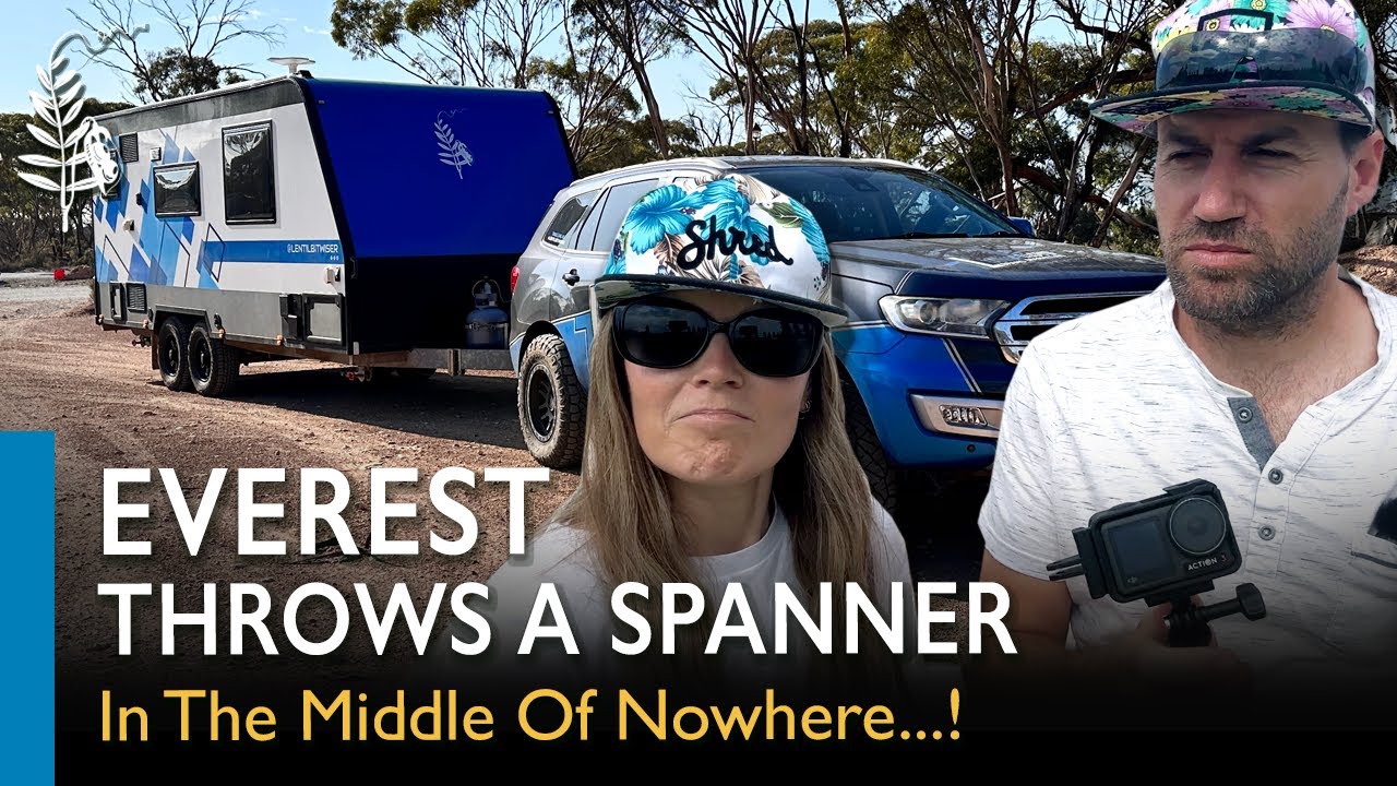 S2 E21 Our Car Threw A Spanner Towing The Caravan - The Bight, Crossing The Nullarbor SA to WA